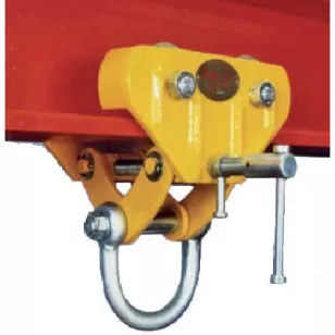 Pince superclamp pour chemin de roulement courbé - B - CMU: 3T, 6T et 10T Visuel